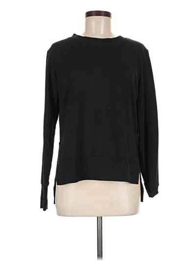 Pre-owned Mpg Long Sleeve Top Black Crew Neck Tops