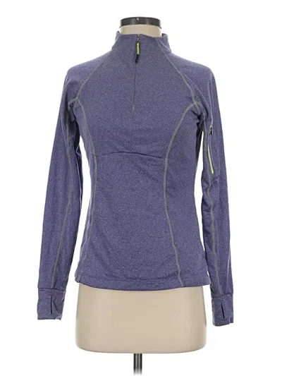 Pre-owned Mpg Long Sleeve Top Purple Turtleneck Tops