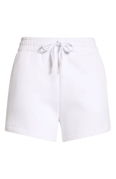Mpg Luxe Fleece Sweat Shorts In White