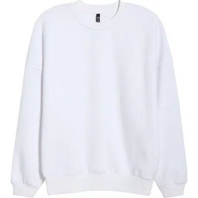 Mpg Luxefleece Boyfriend Sweatshirt In White