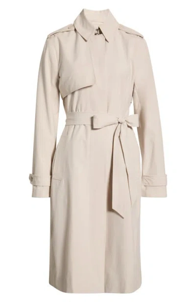 Mpg Ripstop Tench Coat In Neutral