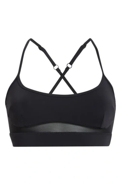 Mpg Sculpt Mesh Inset Sports Bra In Black