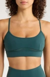 Mpg Sculpt Mesh Inset Sports Bra In Green