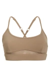 Mpg Sculpt Mesh Inset Sports Bra In Nude