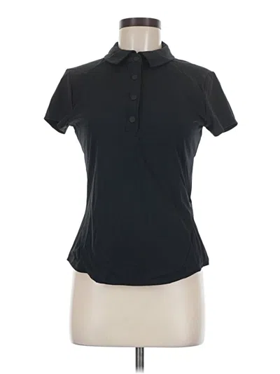 Pre-owned Mpg Short Sleeve Blouse In Black