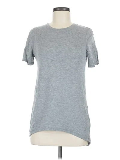 Pre-owned Mpg Short Sleeve Top Gray Crew Neck Tops