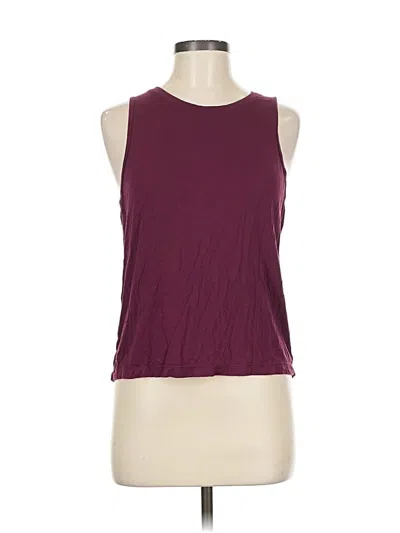 Pre-owned Mpg Sleeveless T-shirt In Burgundy