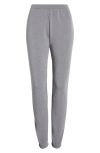 Mpg Slim Fit Cozy Recycled Polyester Blend Fleece Joggers In Gray