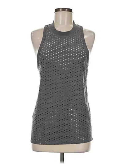 Pre-owned Mpg Tank Top Gray Halter Neckline Tops