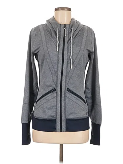 Pre-owned Mpg Zip Up Hoodie In Gray
