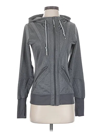 Pre-owned Mpg Zip Up Hoodie In Gray