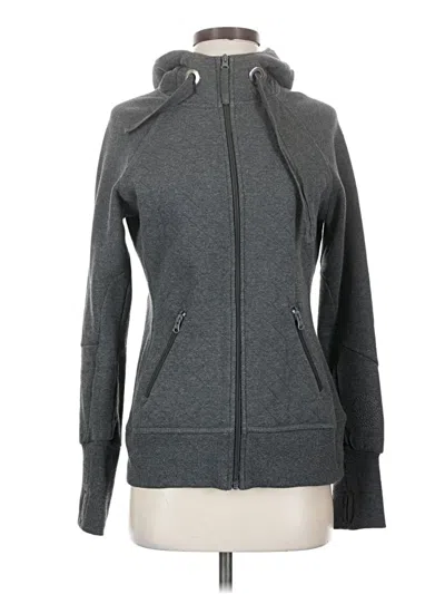 Pre-owned Mpg Zip Up Hoodie In Gray
