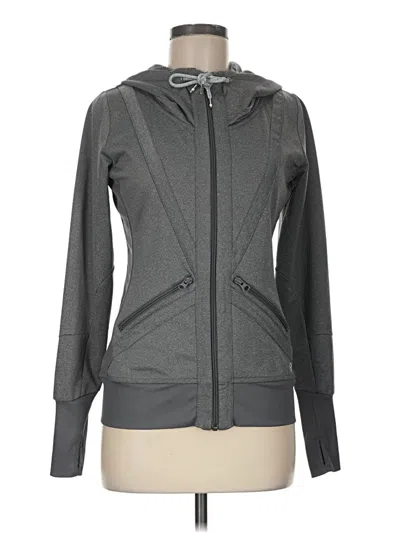 Pre-owned Mpg Zip Up Hoodie In Gray