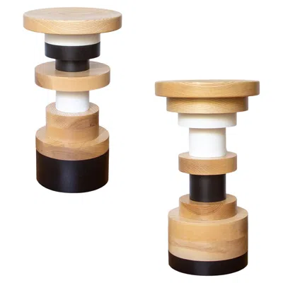 Pre-owned Mpgmb Pair Of Sass Counter Stool From Souda, Dining Chair, Seating, Shape A & C In Brown