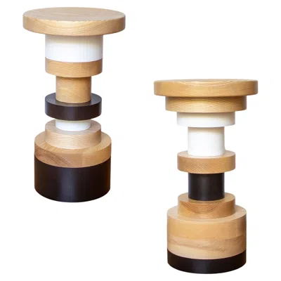 Pre-owned Mpgmb Pair Of Sass Counter Stool From Souda, Dining Chair, Seating, Shape B & C In Brown
