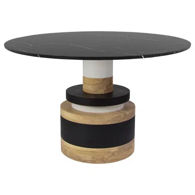 Pre-owned Mpgmb Sass Dining Table From Souda, Small, Black Marble Top