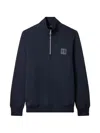 Mps Half Zip Sweatshirt In Blue