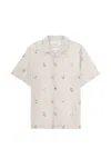 Mps Short-sleeve Pattern Shirt In Neutral