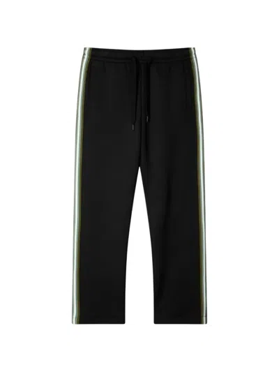 Mps Side-stripe Track Pants In Black