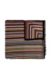 Mps Signature Stripe Towel In Multi
