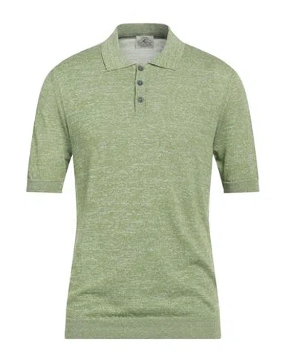 Mqj Man Sweater Lime Green Size 42 Linen, Polyester