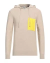 Mqj Man Sweater Beige Size 38 Cotton, Acrylic In Beige