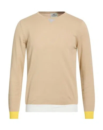 Mqj Man Sweater Beige Size 40 Cotton In Neutral