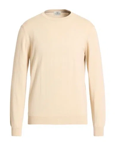 Mqj Man Sweater Beige Size 44 Cotton In Brown