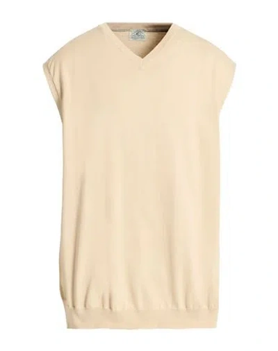 Mqj Man Sweater Beige Size 46 Cotton In Neutral