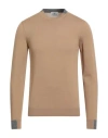 Mqj Man Sweater Beige Size 46 Wool, Acrylic In Nude