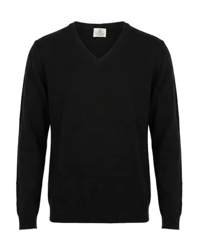 Mqj Man Sweater Black Size 40 Polyamide, Wool, Viscose, Cashmere