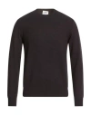Mqj Man Sweater Black Size 42 Viscose, Polyester, Polyimide In Brown