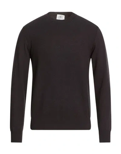 Mqj Man Sweater Black Size 42 Viscose, Polyester, Polyimide In Brown