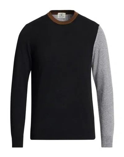 Mqj Man Sweater Black Size 44 Polyamide, Wool, Viscose, Cashmere