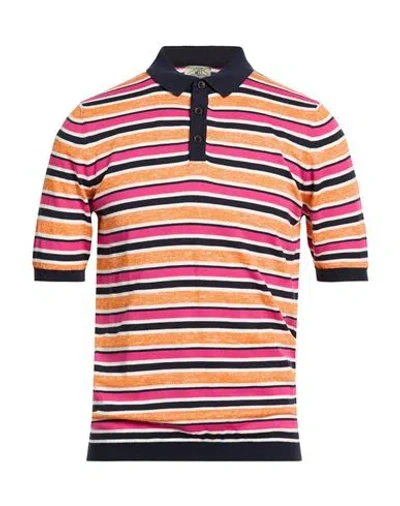 Mqj Man Sweater Blue Size 40 Cotton, Linen, Polyester In Multi