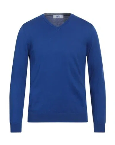 Mqj Man Sweater Blue Size Xxl Cotton