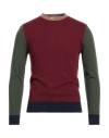 Mqj Man Sweater Burgundy Size 36 Polyamide, Wool, Viscose, Cashmere