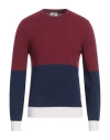 MQJ MQJ MAN SWEATER BURGUNDY SIZE 36 POLYAMIDE, WOOL, VISCOSE, CASHMERE