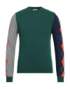 Mqj Man Sweater Dark Green Size 42 Polyamide, Wool, Viscose, Cashmere