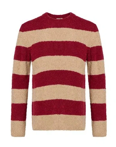 Mqj Man Sweater Garnet Size 42 Wool, Acrylic In Red