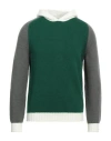 Mqj Man Sweater Green Size 38 Polyamide, Acrylic, Wool In Green