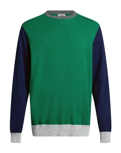 Mqj Man Sweater Green Size 42 Polyamide, Wool, Viscose, Cashmere