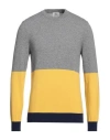 Mqj Man Sweater Grey Size 36 Polyamide, Wool, Viscose, Cashmere In Grey