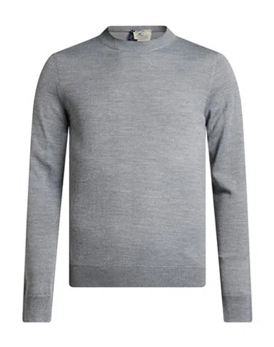 Mqj Man Sweater Grey Size 36 Wool, Acrylic In Gray