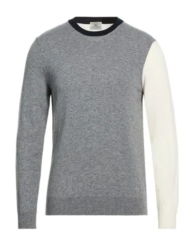 Mqj Man Sweater Grey Size 44 Polyamide, Wool, Viscose, Cashmere In Gray