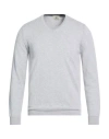 Mqj Man Sweater Light Grey Size 36 Cotton In Gray