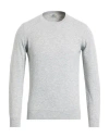 Mqj Man Sweater Light Grey Size 36 Polyamide, Wool, Viscose, Cashmere In Gray