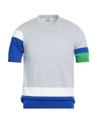 Mqj Man Sweater Light Grey Size 42 Cotton In Gray