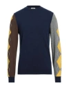 Mqj Man Sweater Midnight Blue Size 38 Polyamide, Wool, Viscose, Cashmere