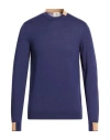 Mqj Man Sweater Midnight Blue Size 40 Wool, Acrylic In Blue